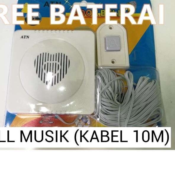 ☛ Bel Pintu Rumah / Door Bell ATN / Bel Musik 12 Lagu Pakai Kabel ⅍
