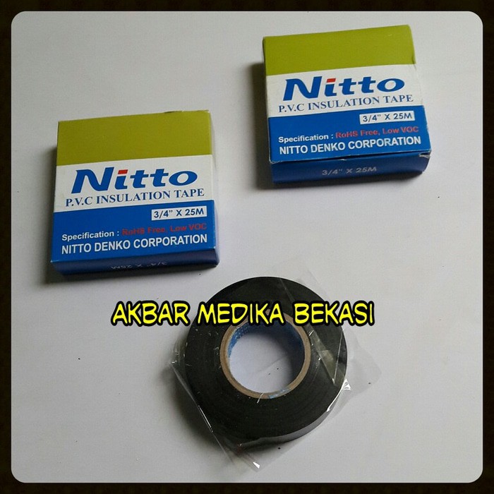 

Isolasi Listrik Solatif Solatip Lakban Nitto 3/4" X 25M By As