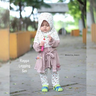 eLBi Baju  muslim  anak Rayya legging  set Busana  