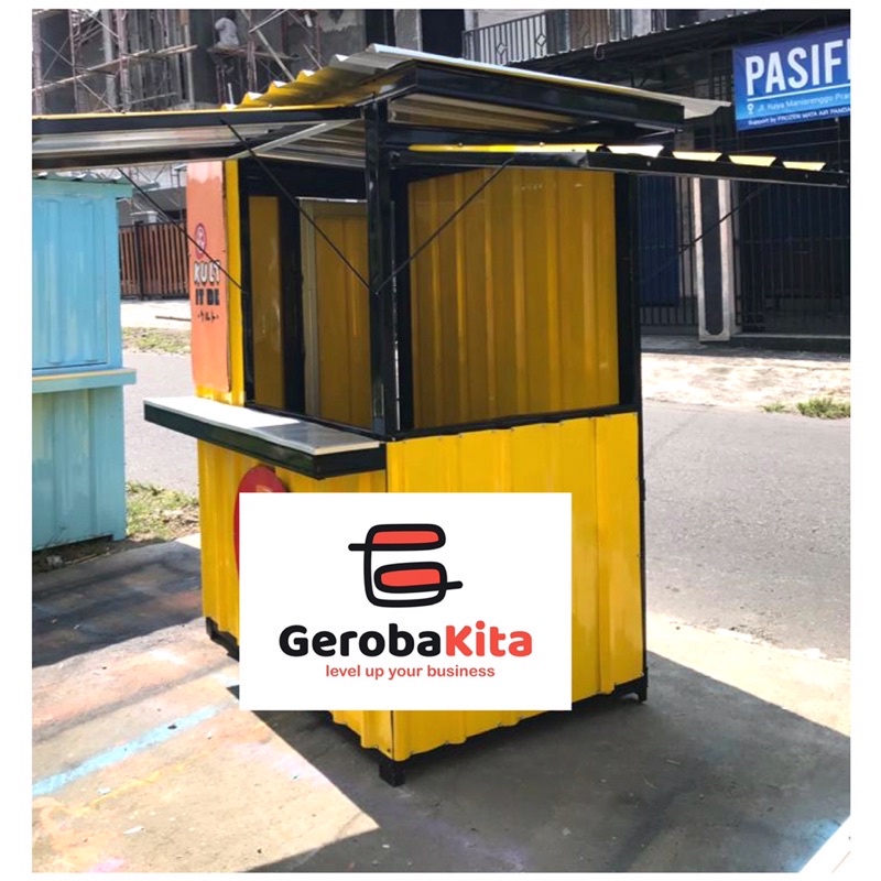 Booth Container / gerobak kontainer / booth jualan