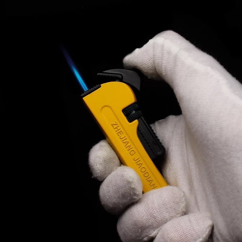 KOREK API PEMANTIK API BARA JET LAS WINDPROOF GAS TORCH LIGHTER DESAIN MINIATUR KUNCI INGGRIS BR19