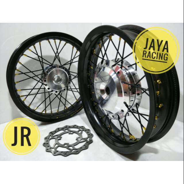 Sepaket velg ring 14 tapak lebar 215 250 vario 150 - vario 125 - Pcx dan dll plus stel velg