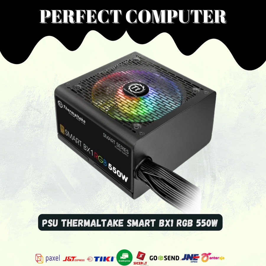 Thermaltake Smart BX1 RGB 550W 80+ Bronze PSU ATX Hitam
