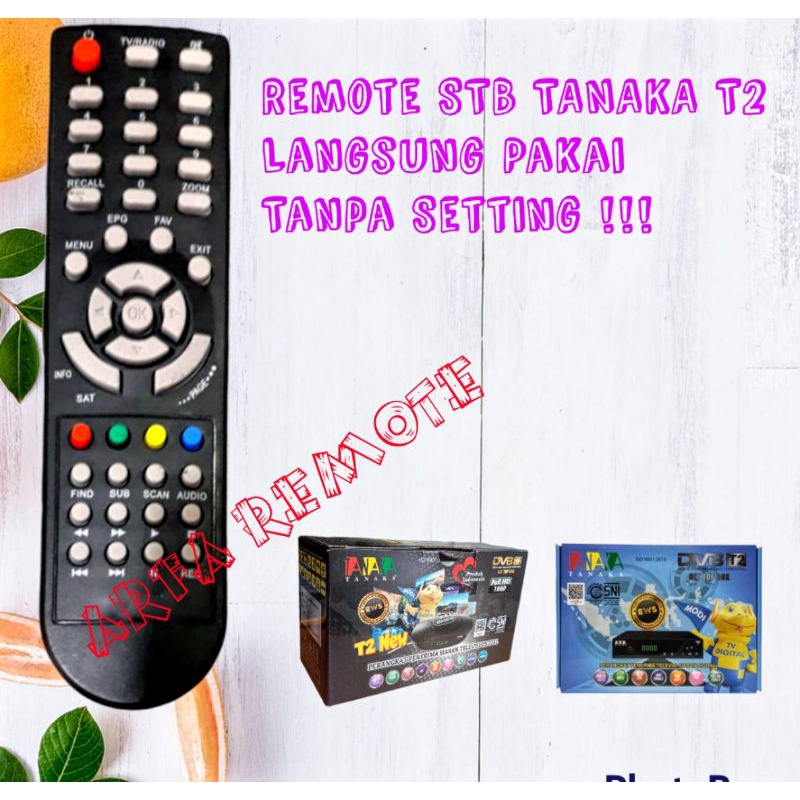 Remote STB TANAKA T2 Remote Set Top box Tanaka Remot AAA