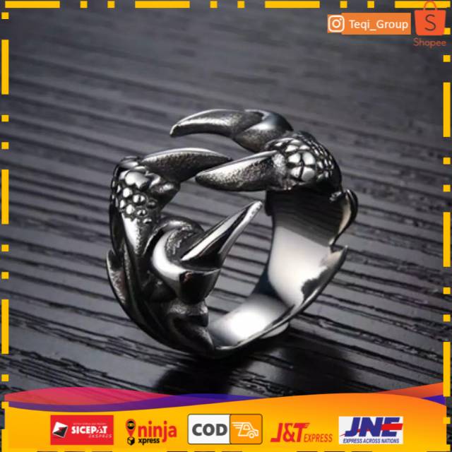 CINCIN PRIA CAKAR NAGA SIMPEL | CINCIN PRIA NAGA VINTAGE TQR-H.3C