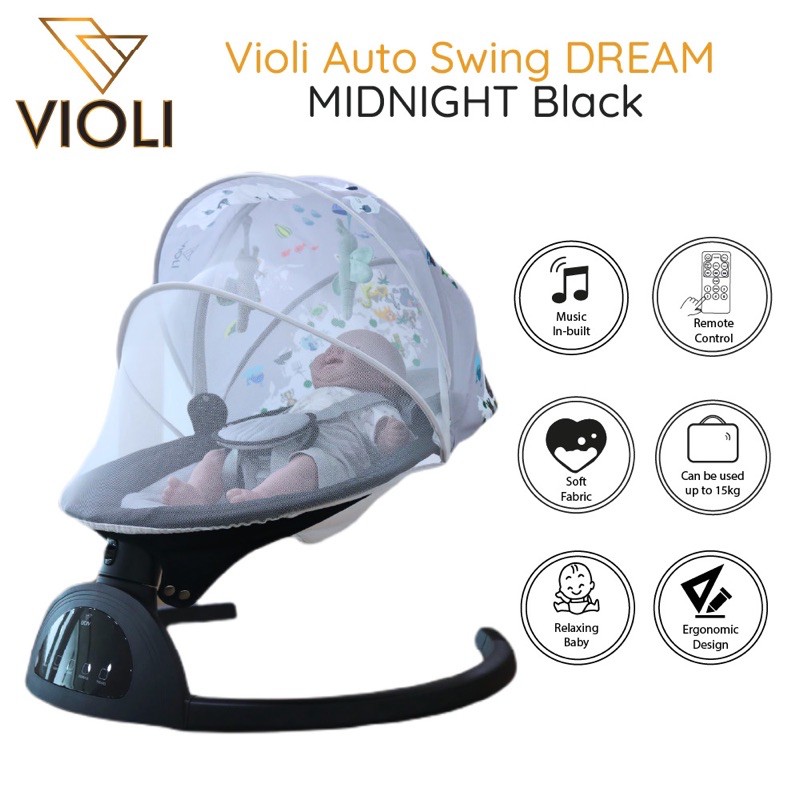 Violi Auto Swing Dream MIDNIGHT/Violi Auto Swing Dream BREEZE /Baby swing/Swing Electric