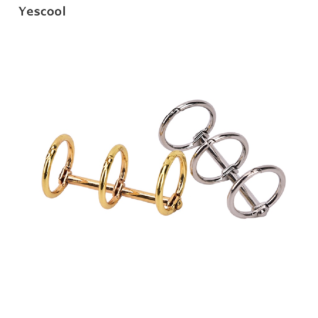 Yescool 1pc Ring Binder Loose Leaf Bahan Metal