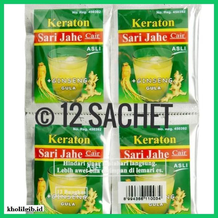 

lanoisidartdrink- sari jahe keraton cair 12 sachet -asliii-bngittt.