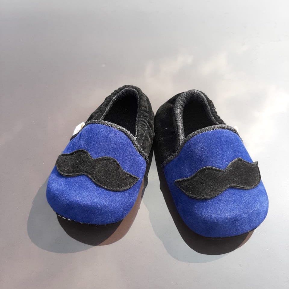 VINANDOZ PRL06 Sepatu Bayi Prewalker Newborn anak 1_11 bulan - Motif kumis