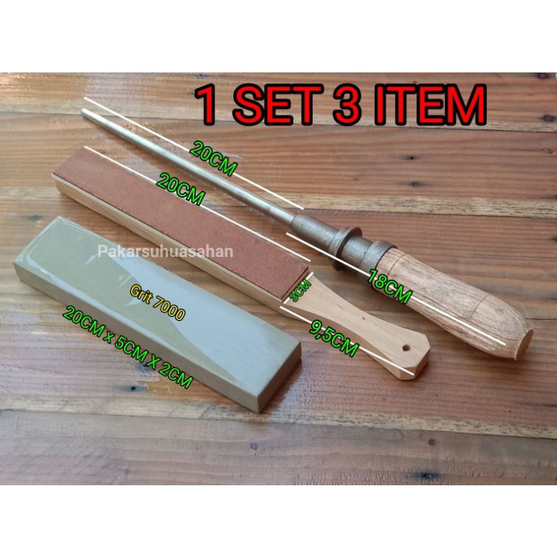 Batu asah+Stroping+Honing halus