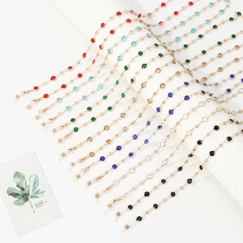 CHOOKYY Rantai Kacamata Fashion Glass Beads Crystal Eye wear Aksesoris