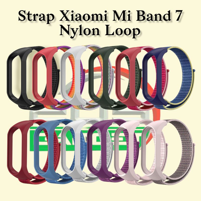 Strap Mi Band 7 Nylon Loops Strap MiBand7