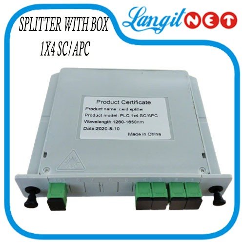 FIBER SPLITTER WITH BOX 1X4 SC APC