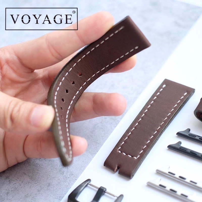 KULIT SAPI ASLI strap VOYAGE Store ORIGINAL LEATHER tali jam for apple watch iwatch 5 samsung 22mm