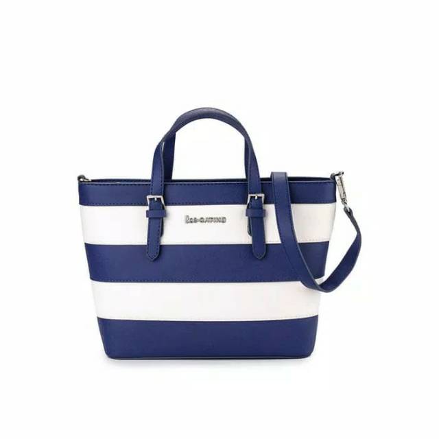 Les Catino Micronesia mini tote SI nautical blue/white