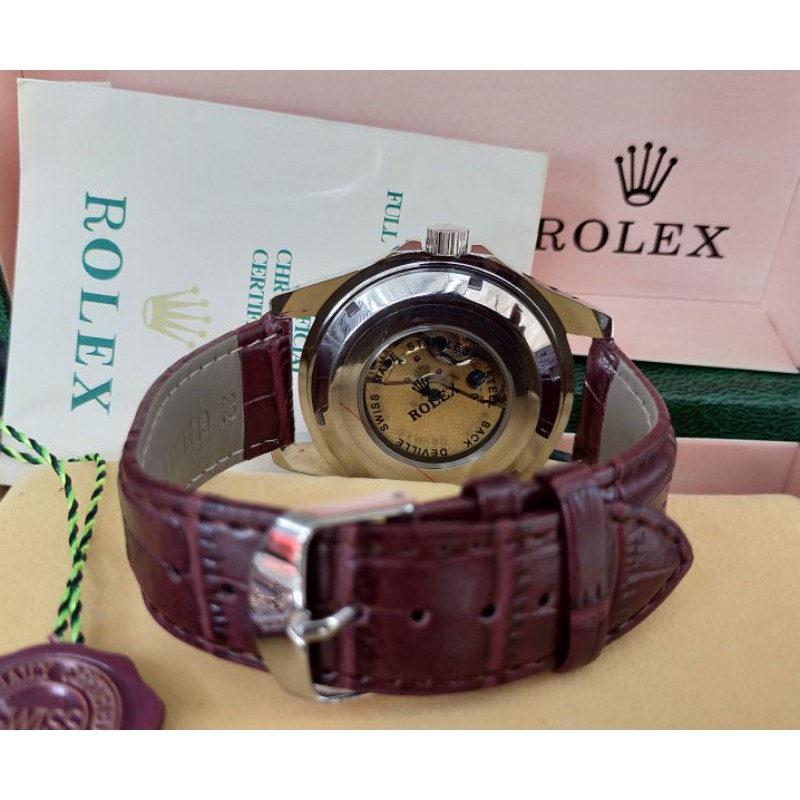 JAM TANGAN ROLEX  AUTOMATIC TANPA BATERAI GOOD QUALITY