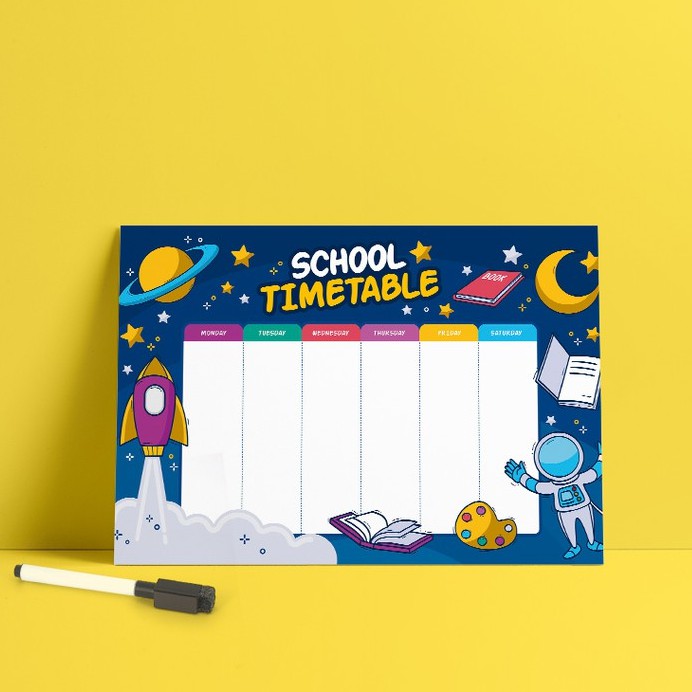 

Papan jadwal pelajaran unik lucu