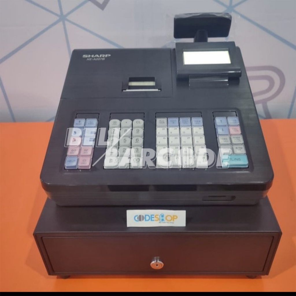 MESIN KASIR SHARP XE-A 207 CASH REGISTER WARUNG MAKAN TERLENGKAP DAN TERMURAH