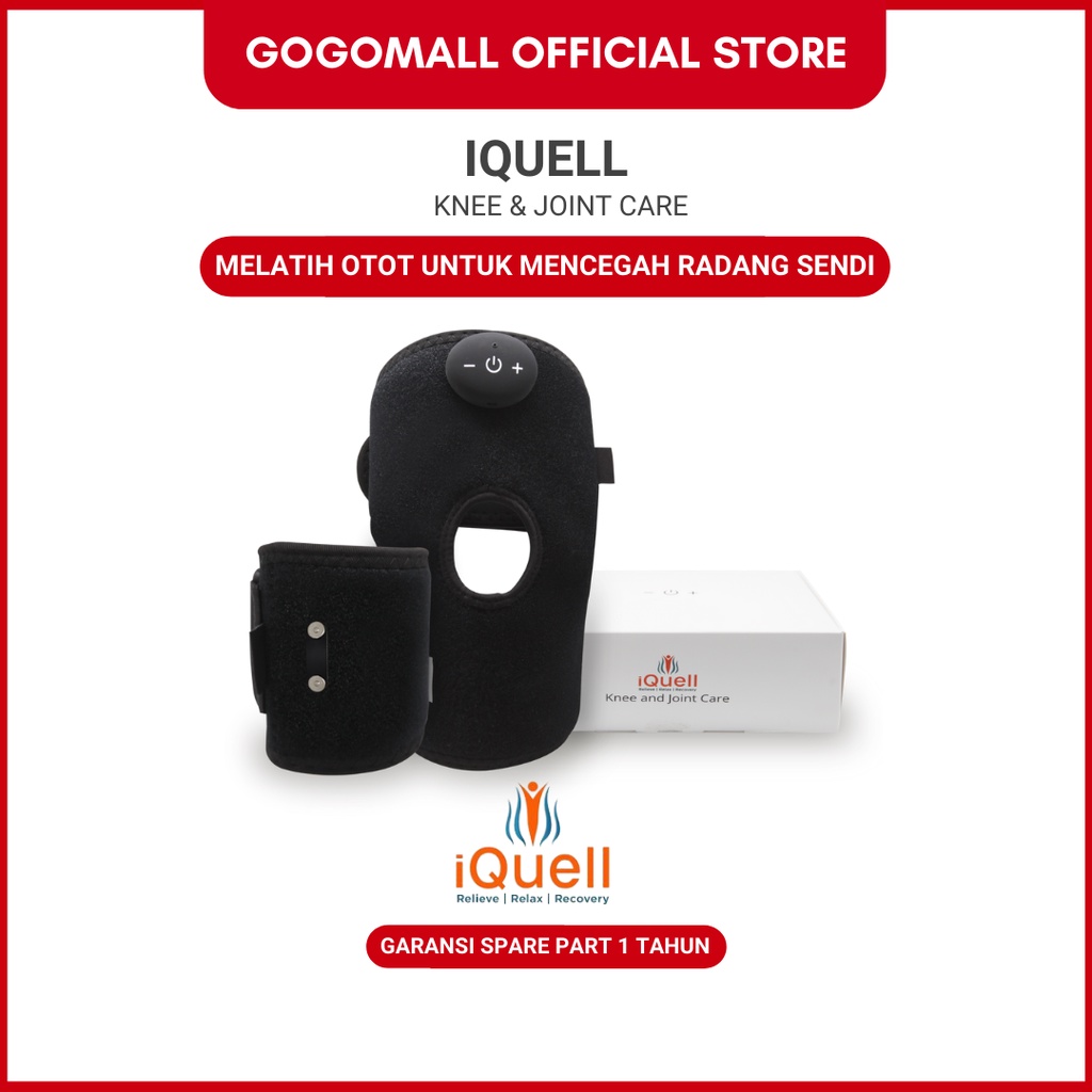 IQUELL KNEE & JOINT CARE ALAT TERAPI MODERN TEKNOLOGI TENS & EMS MENGATASI NYERI SENDI LUTUT
