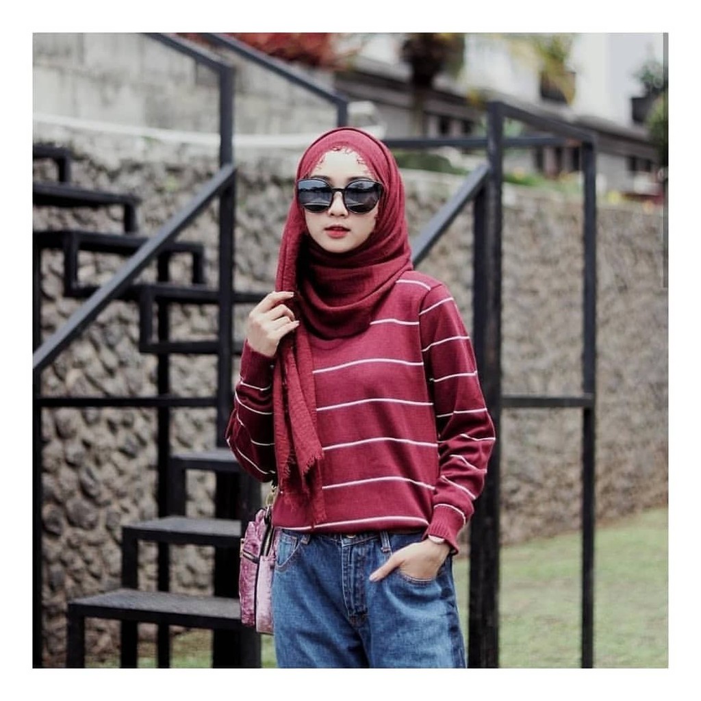  SALE 51 RAJUT  KNITE STRIPE RAJUT  GARIS  MURAH RAJUT  