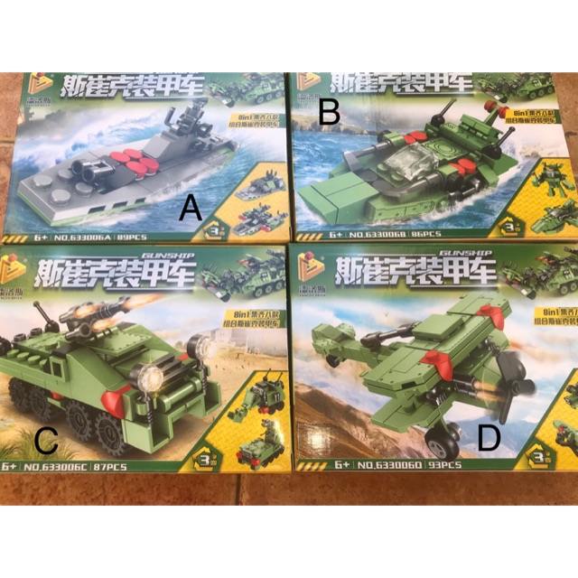 Lego merk panlos tank helicopter perang military