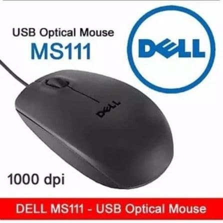 Dell MS111 USB Optical Mouse Wired Kabel usb mouse DELL MS111