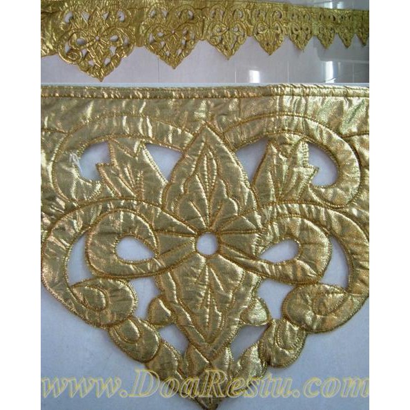 dekorasi busa taplak meja prasmanan wedding catering