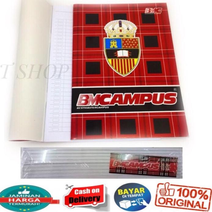 

[PROMO FSA96] 1 PACK ISI 10 PCS BUKU TULIS BM CAMPUS 36 LEMBAR UKURAN BOXY Super Promo