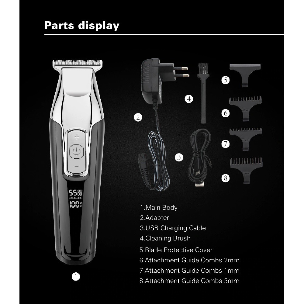 WMARK C24-HC011 - Professional Rechargeable Hair Clipper Trimmer - Alat Cukur Rambut Elektrik WMARK