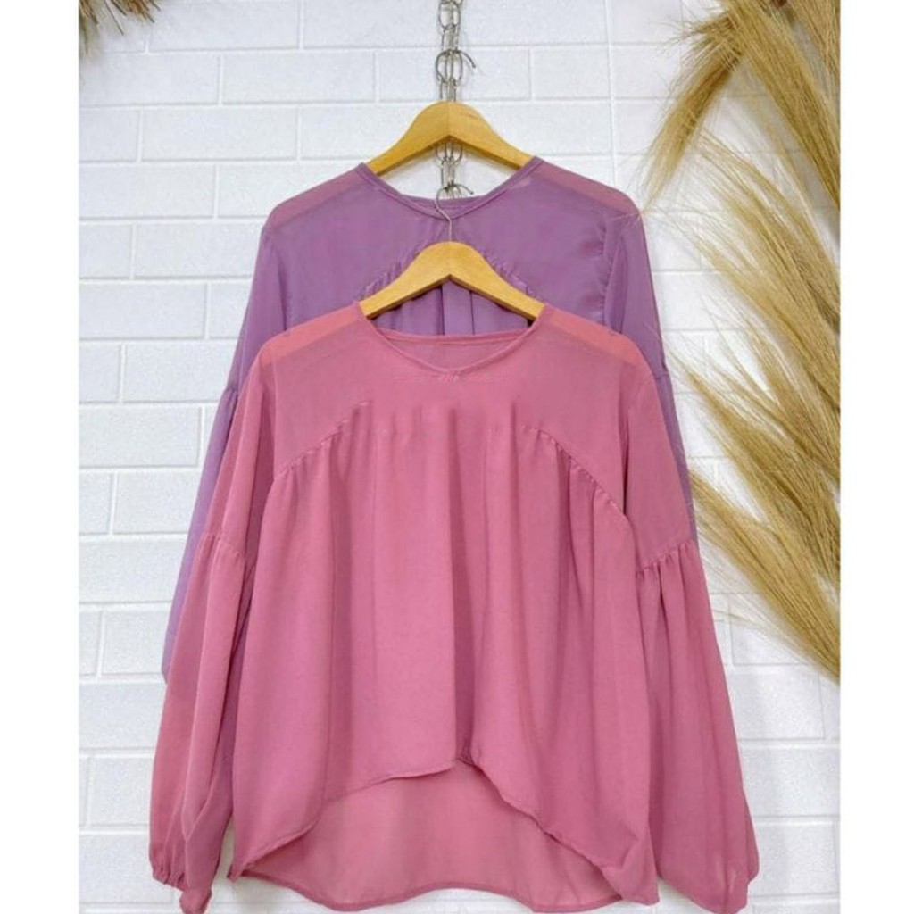 𝐊𝐈𝐑𝐀𝐍𝐈 Dealova Blouse Outer Atasan Wanita Ceruty Babydoll Premium