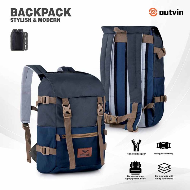 ARGL Tas Ransel Pria 25 L Tas Punggung Cowok Outdoor Backpack Travelling