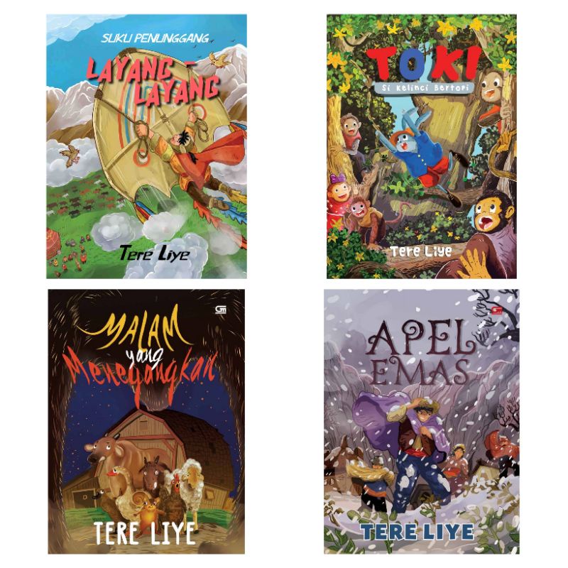 BUKU ANAK TERE LIYE - Toki/ Apel Emas/ Malam yang Menegangkan/ Suku Penunggang Layang-Layang