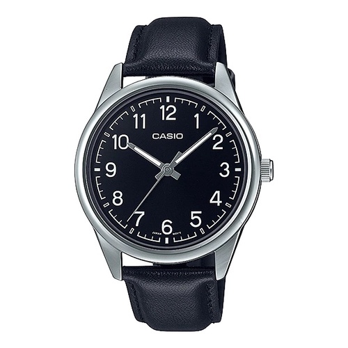 Jam Casio General MTP-V005L-1B 2B 7B / MTP V005L 7B2 7B3 Jam Tangan Pria Silver Kulit