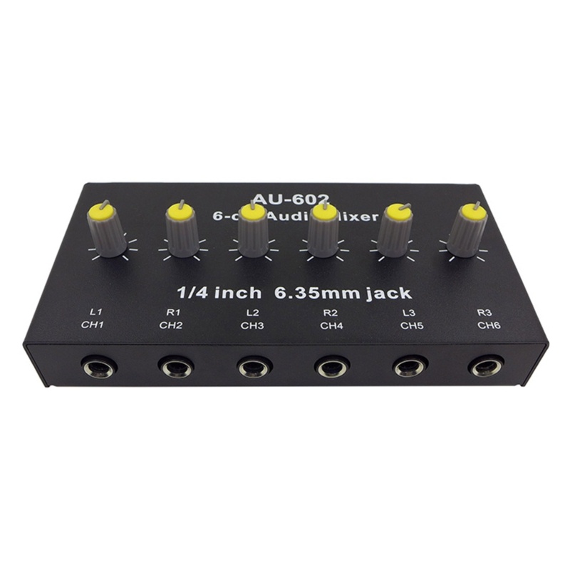 Zzz Kabel Mixer 6 Channel Dengan adapter Untuk Sub-Mixing / 6 Stereo Channel Mini Mixer