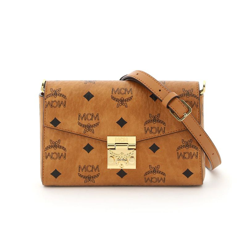 MCM Millie Mini Crossbody Cognac