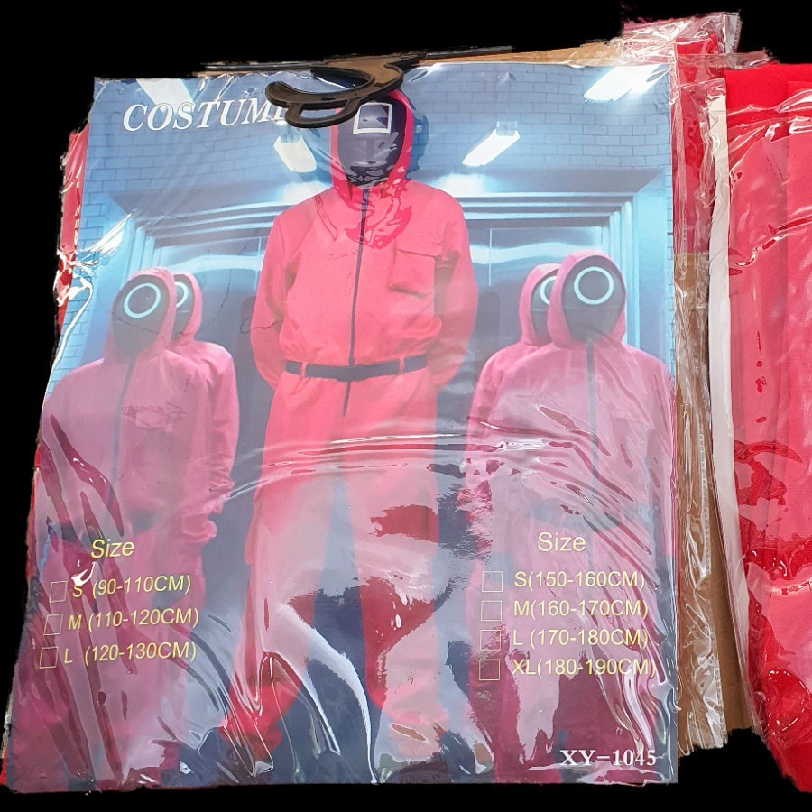 Kostum Money Heist Jumpsuit Merah Seragam Merah KPOP Halloween Costume