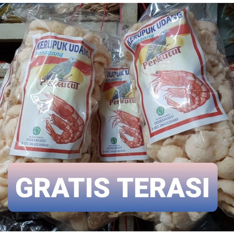 

KERUPUK UDANG PANGGANG KECIL GRATIS terasi Khas Cirebon