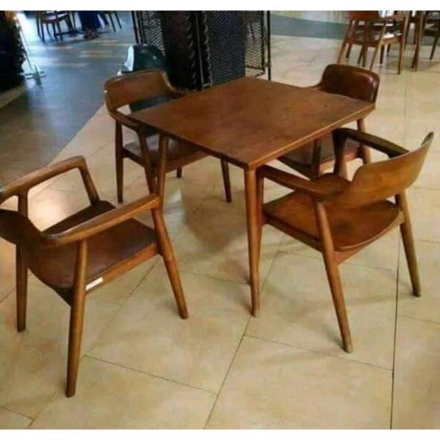 Set meja makan retro(meja makan,meja kursi makan,sofa bed)