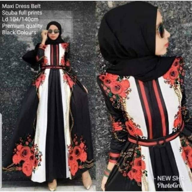 MAXI DRESS SYAHIRA FULL SCUBA