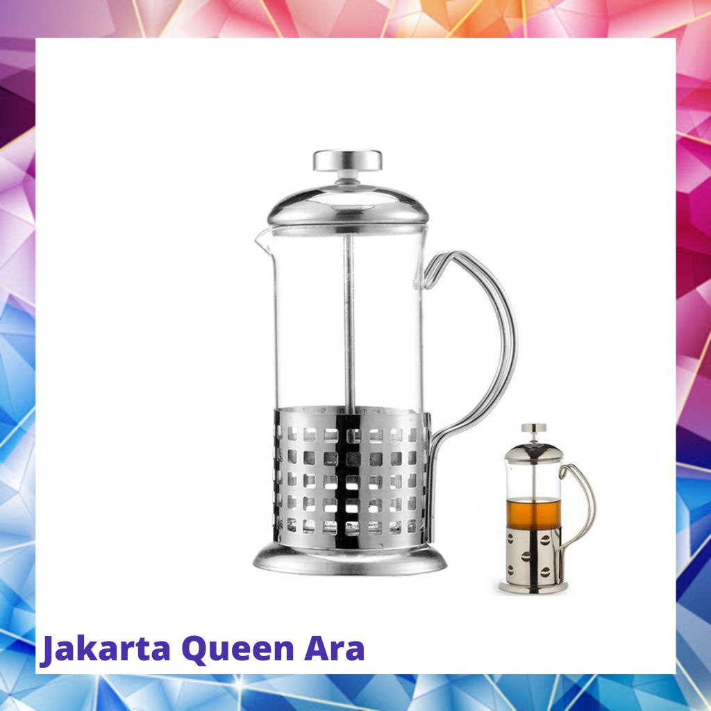 One Two Cups French Press Coffee Maker Pot 350ml - KG72