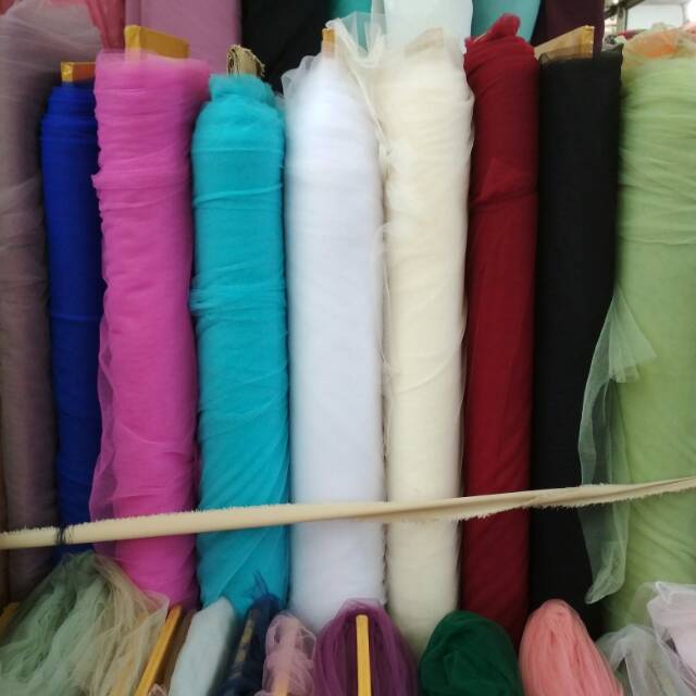 Kain tile prancis/bahan tile/tile halus/tile gaun(1meter)