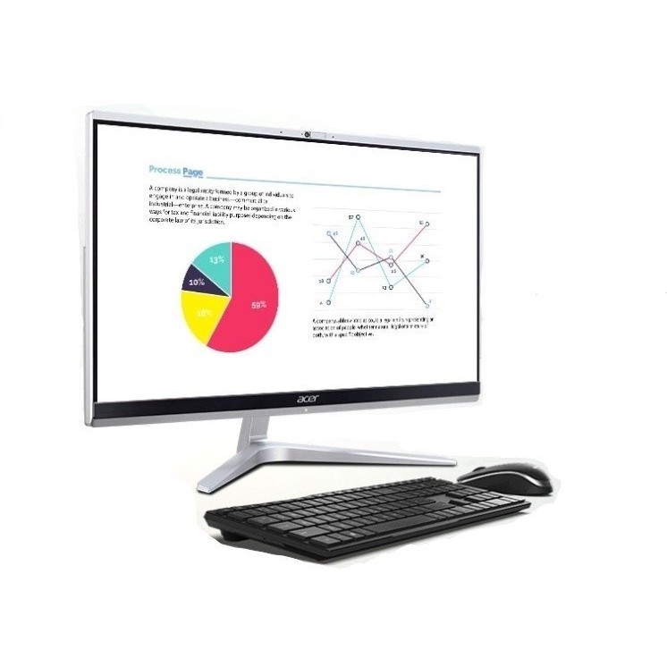 PC AIO Acer C24 1651 Core i3-1115G4 SSD 512GB Win10 OHS FHD 24"