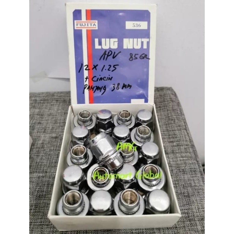 mur baut roda racing suzuki apv ertiga drat 1.25 with cincin kunci 21mm