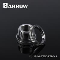 BARROW TCDZS-V1 Threaded Pass Through G1/4 F-F Fitting - Silver