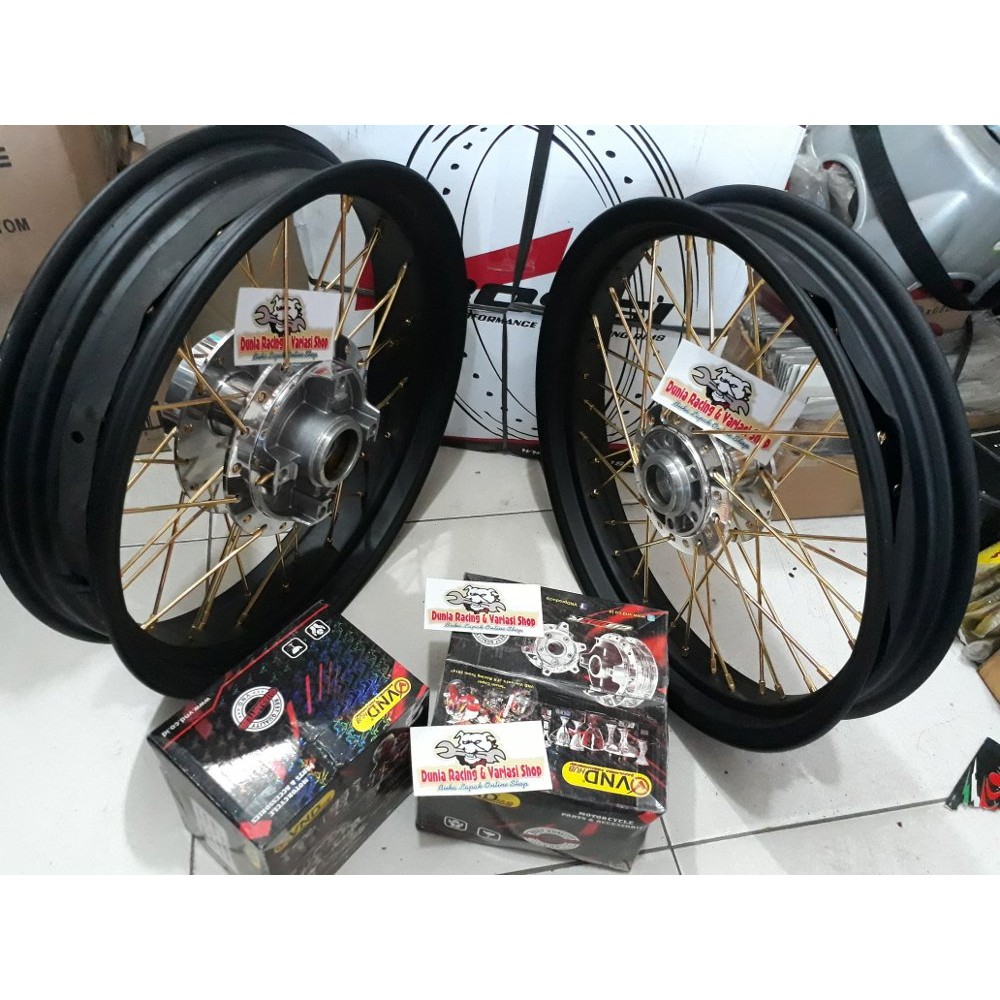 Velg Ring 14 Tapak Lebar 185 215 250 Sepaket Tromol Jari Jari Cakram