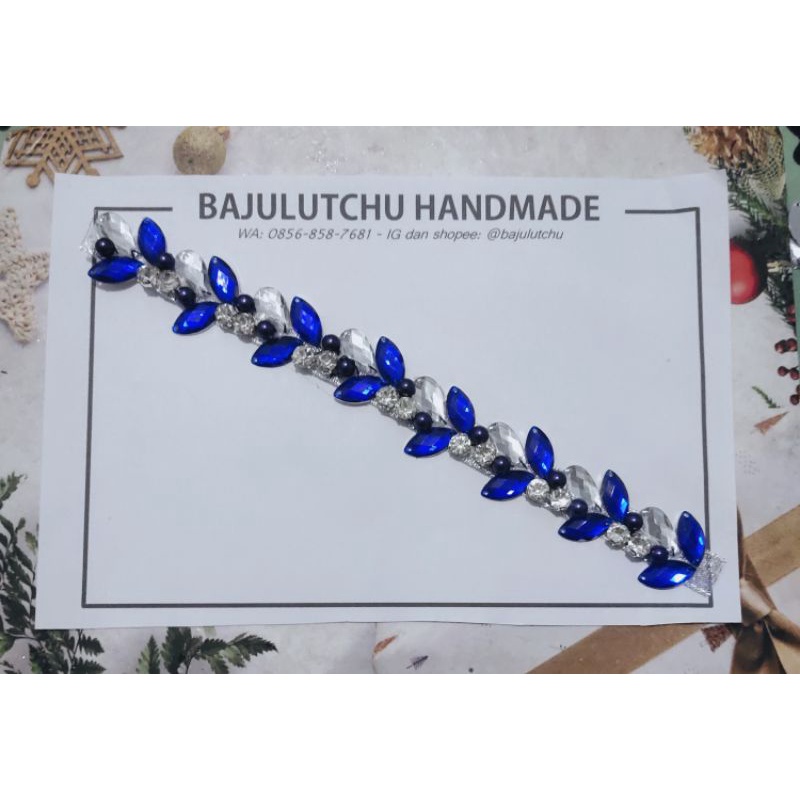 Payet Instan Rangkai salur pinggang navy biru dongker murah banyak warna