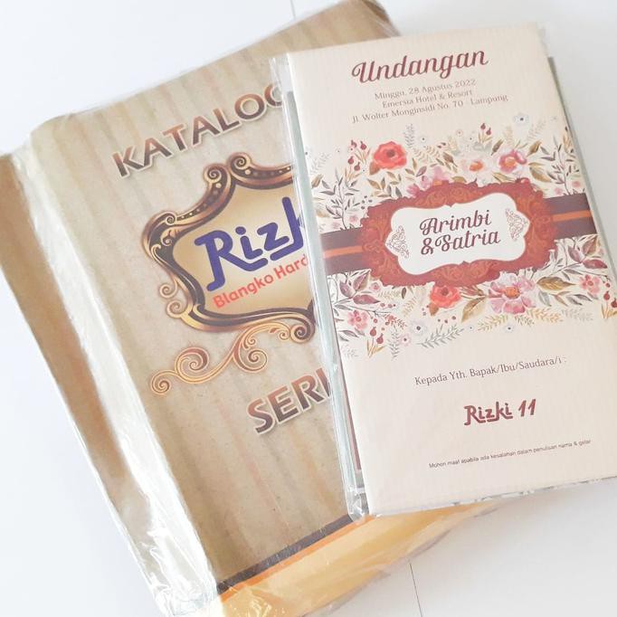 Paket Katalog Blangko Undangan Rizki Laris Shopee Indonesia