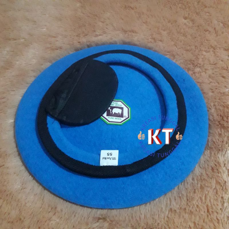 baret provos polri camel/topi baret biru prov