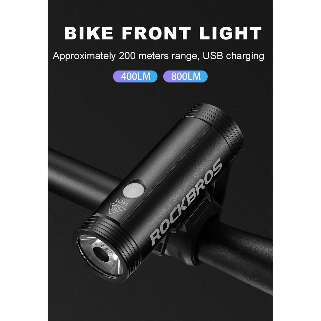 LAMPU SEPEDA ORIGINAL ROCKBROS 3 Tipe ( RI - 400, Ri - 800, YQ-QD400 )