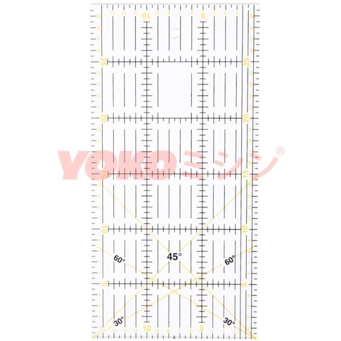 

Quilting Ruller / Penggaris Bahan - Penggaris Quilting TOYO 15 x 30 cm